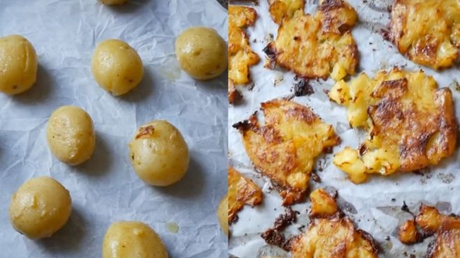 This TikTok Recipe for Smashed Potatoes Has a God-Like Crunch