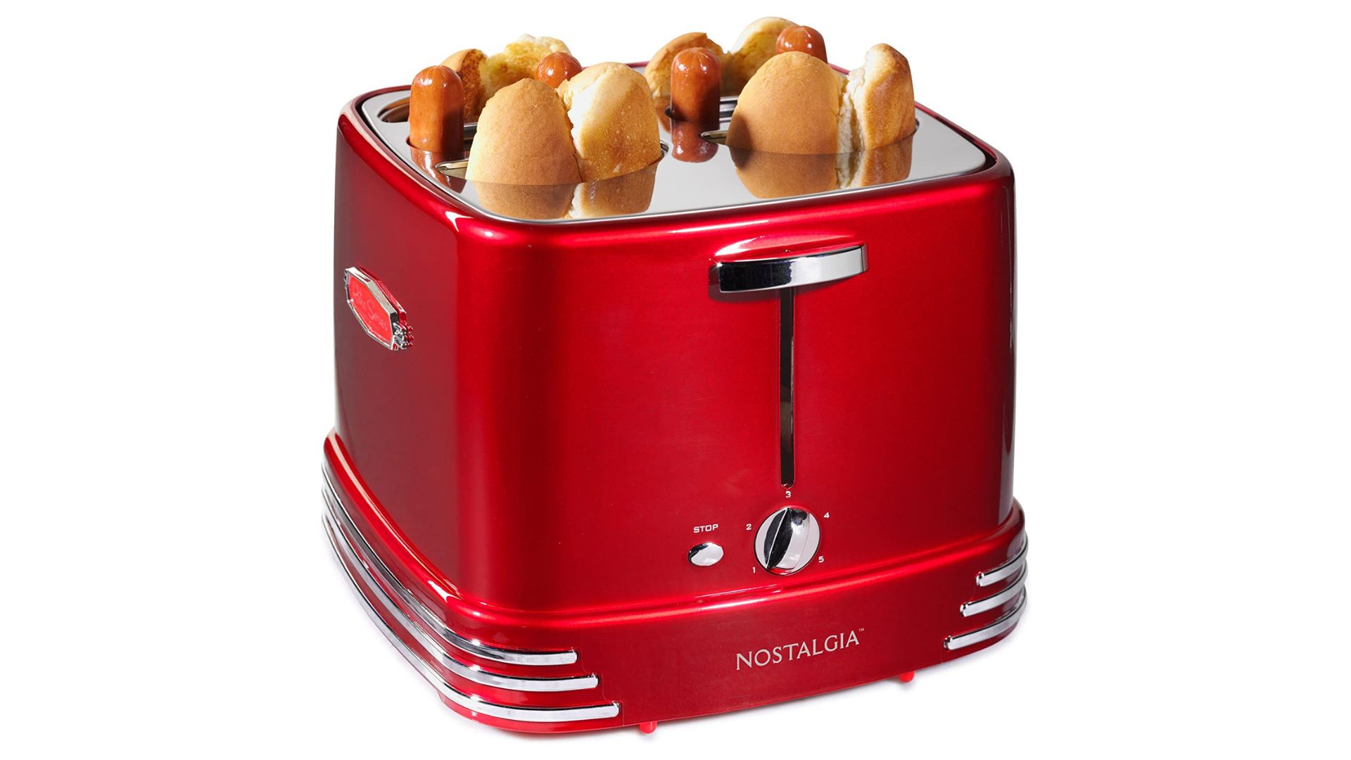 Kitchen cooking gadgets: Nostalgia 4 Slot Hot Dog and Bun Toaster