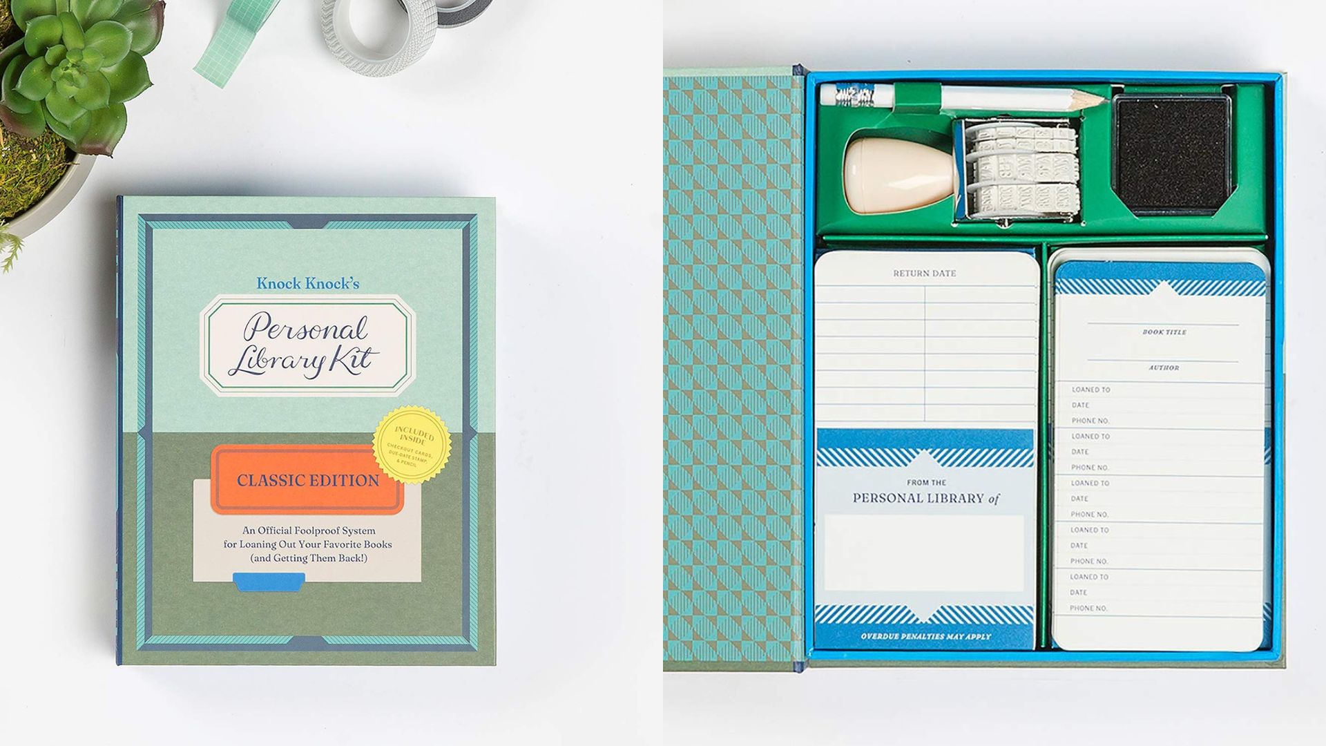 Gifts for book lovers: personal library kit