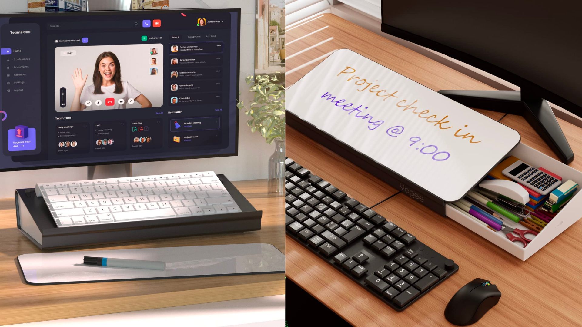 Office gadgets: Desktop whiteboard