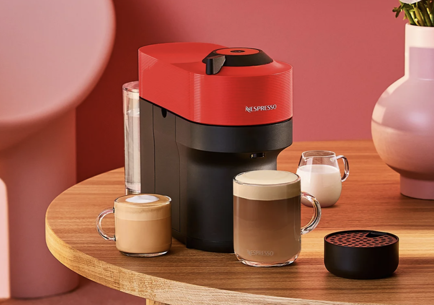 nespresso vertuo pop, nespresso coffee machine, small coffee machine